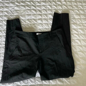 Vince black wool silk blend trousers